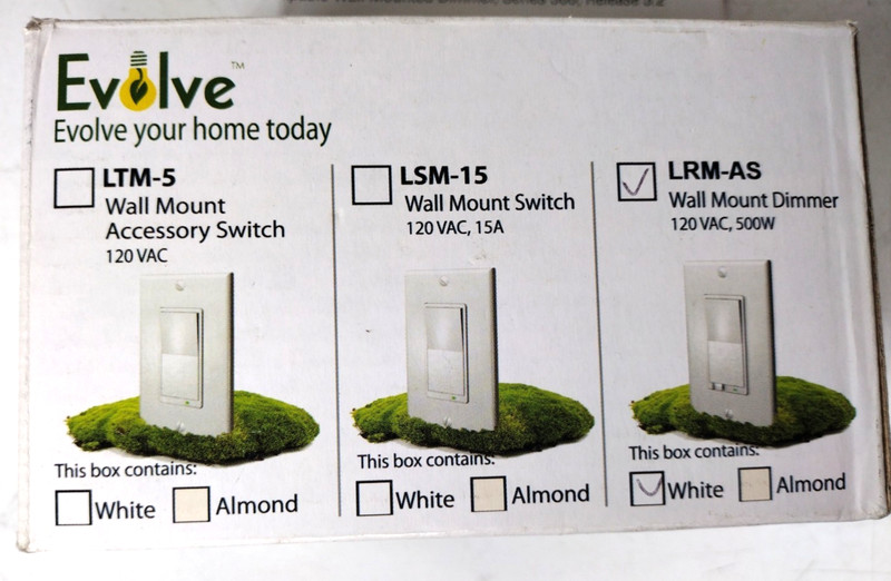 Evolve LRM-AS Customizable Wall Mount Dimmer Security Compatible 500W White gallery