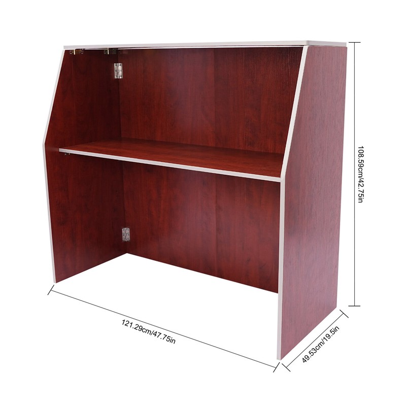Foldable Bar Portable Freestanding Event Bar Portable Bar Cabinet Rectangular US gallery