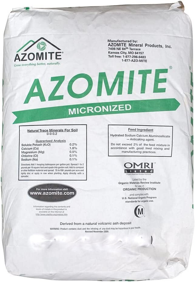 2 pounds AZOMITE Powder - Volcanic Rock Dust - 67 Trace Minerals worm food gallery