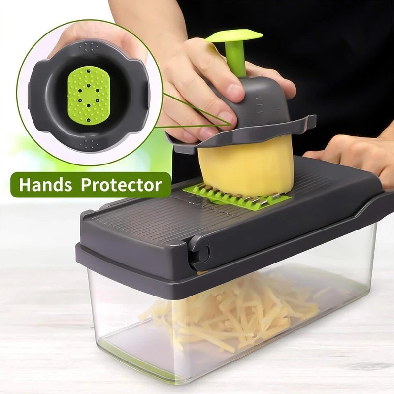 Multi Function 14 In 1 Vegetable Chopper Onion Dicer Fruit Cutter Kitchen Slicer gallery