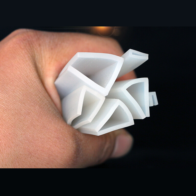 U Channel Silicone Rubber Sealing Strip White U-Shape Edging Trim 0.5mm to 15mm gallery