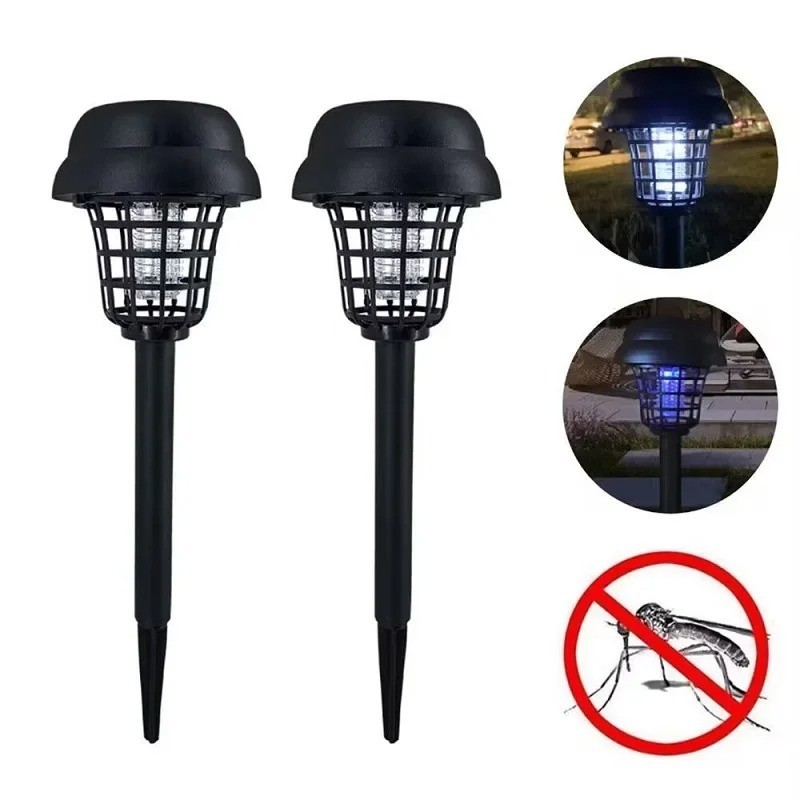 4x Solar Powered Bug Zapper Lights Outdoor Mosquito & Insect Killer Trap Waterpr gallery