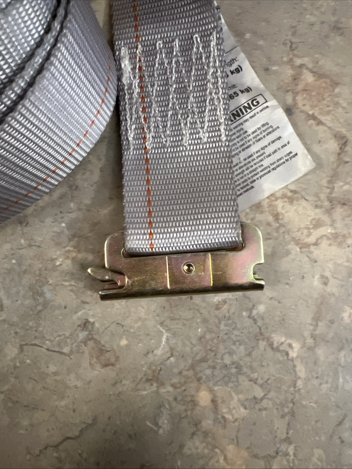 US Cargo Control USCC Ratchet Strap w Spring E Fitting 2" x 16' Gray gallery