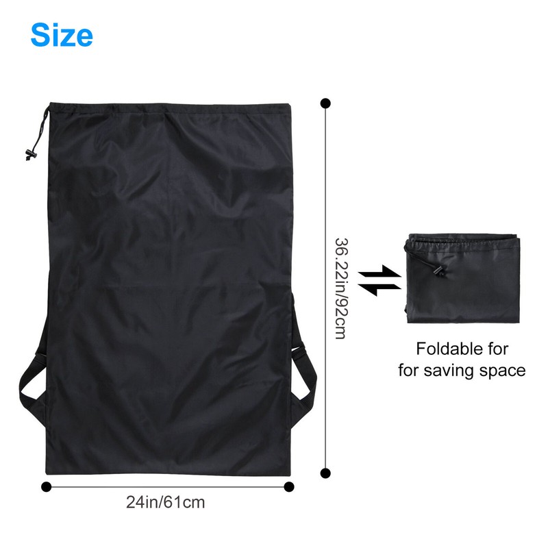 Extra Large Laundry Bag Backpack Heavy Duty Washing Clothes Drawstring 61x92 CM gallery
