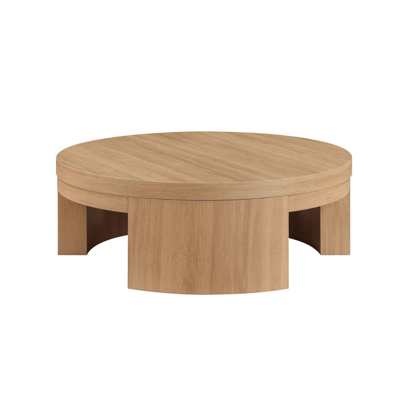 Mod round Coffee Table by Drew Barrymore, Warm Honey Finish gallery
