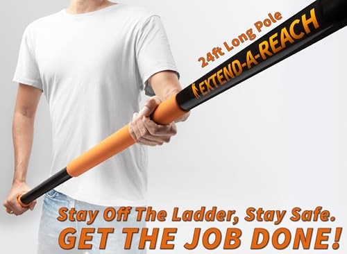 5-24 ft Window Washer Squeegee Kit with Extension Pole (30+ Foot Reach) 24 feet gallery