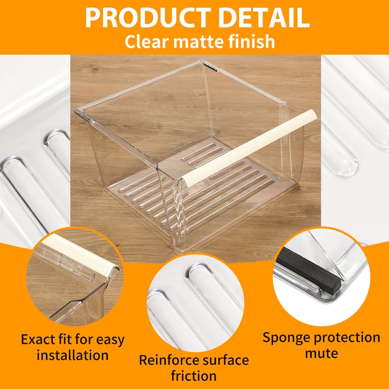 Upper Crisper Pan Compatible with Whirlpool Refrigerator #PS890591 #WP2188656 gallery