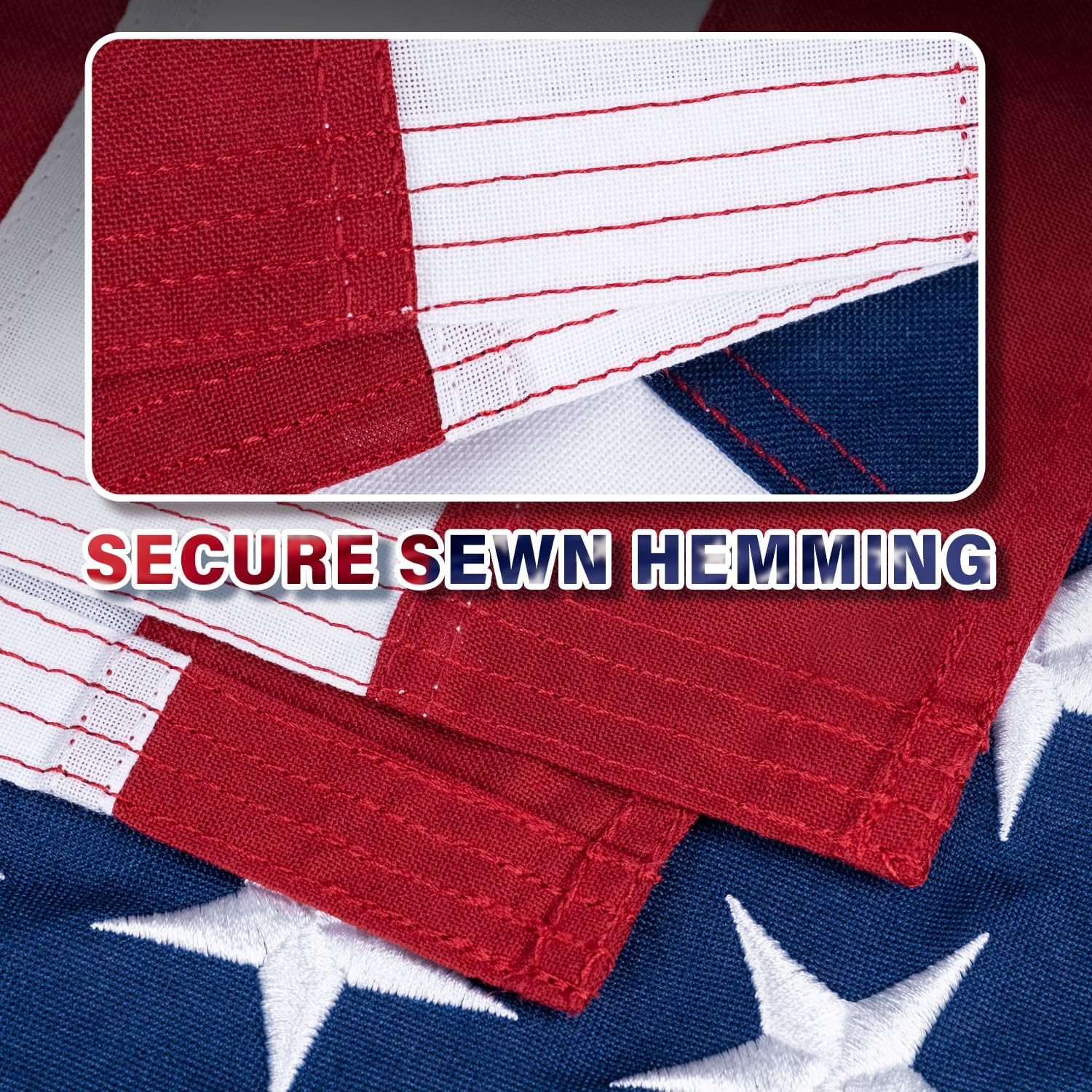 American Flag 4x6 ft TearProof Series, Made in US High Wind, Heavy Duty Tough... gallery