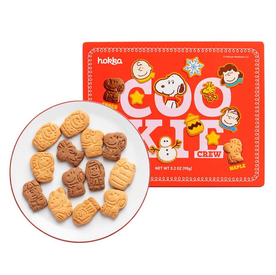 Hokka Snoopy Cookies - Choco Chip & Maple Flavor Cookie Gift Can 3.2oz/(90g) gallery