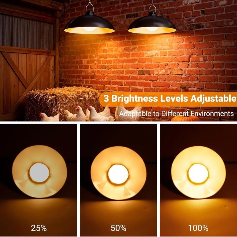 Solar-Powered Chicken Coop Light for Winter Use Outdoor Use in Sheds, Barns gallery