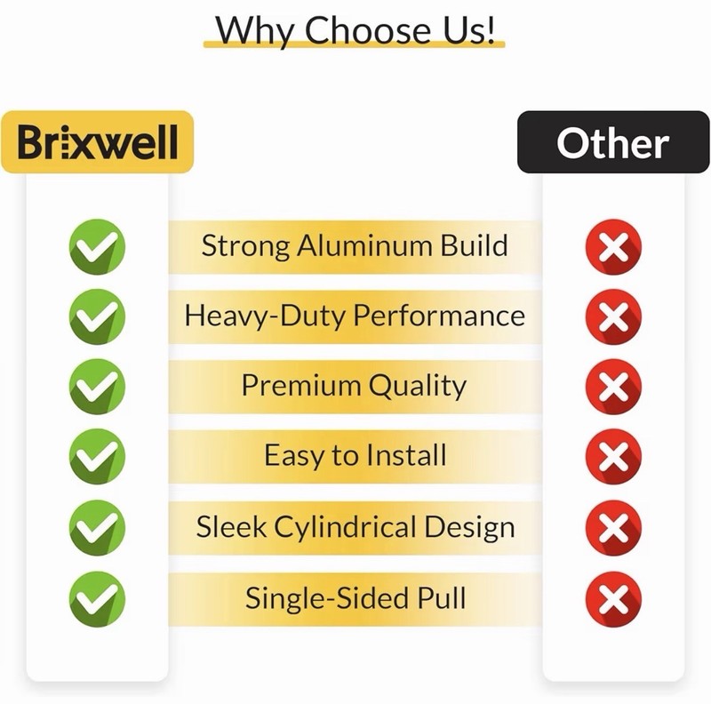 Brixwell Back-to-Back Offset Pull Handles Dark Bronze 9” Door Handle Set gallery