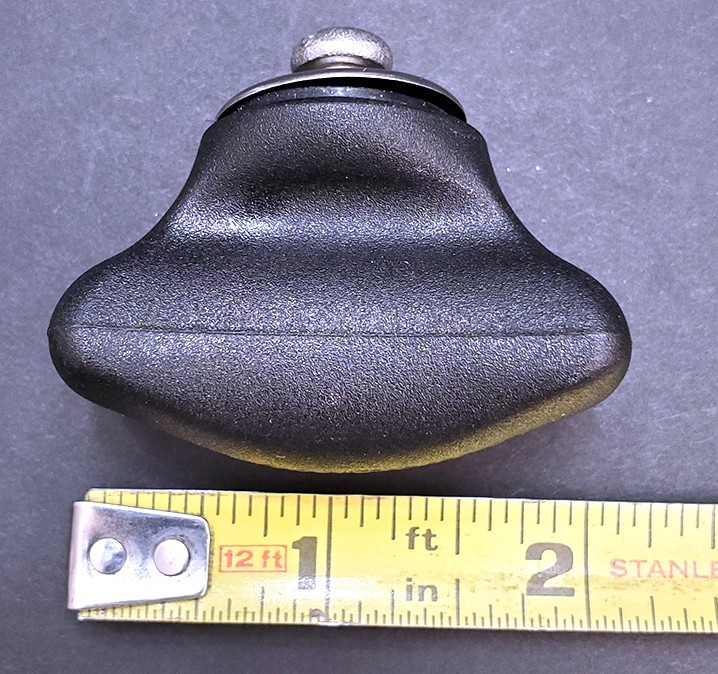 1 NEW - OEM Farberware Replacement Knob For Glass Lid Black Rectangle Shape gallery