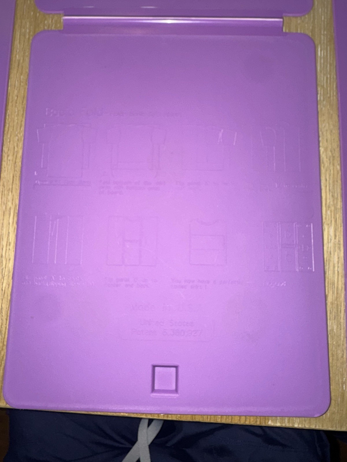 FlipFold Purple Plastic Clothes Folder Travel Friendly Laundry Tool gallery