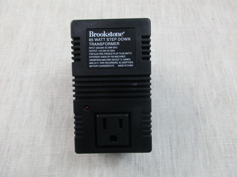 Brookstone Step Down 85W Step Down Transformer Input 220/240V Output 110/120V gallery