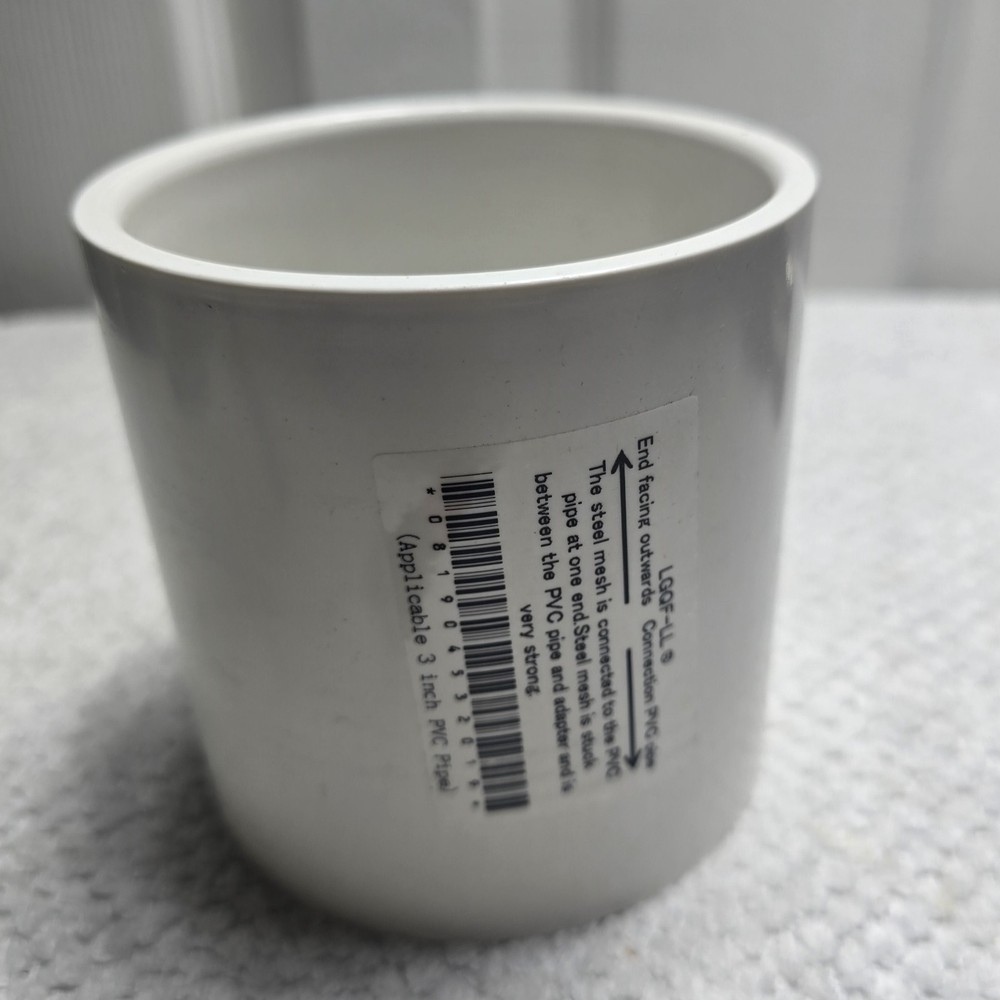 3" PVC Vent Termination Cap w/ Stainless Steel Screen for Furnace Intake Exhaust