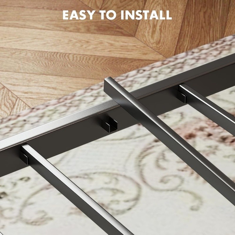 Durable Metal Bed Frame W/ Storage Squeak Resistant Slat Support Easy Assembly gallery