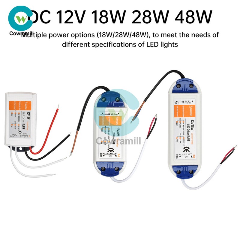 LED Driver Power Supply Adapter Transformer DC 12V 18W 28W 48W for LED Lighting gallery