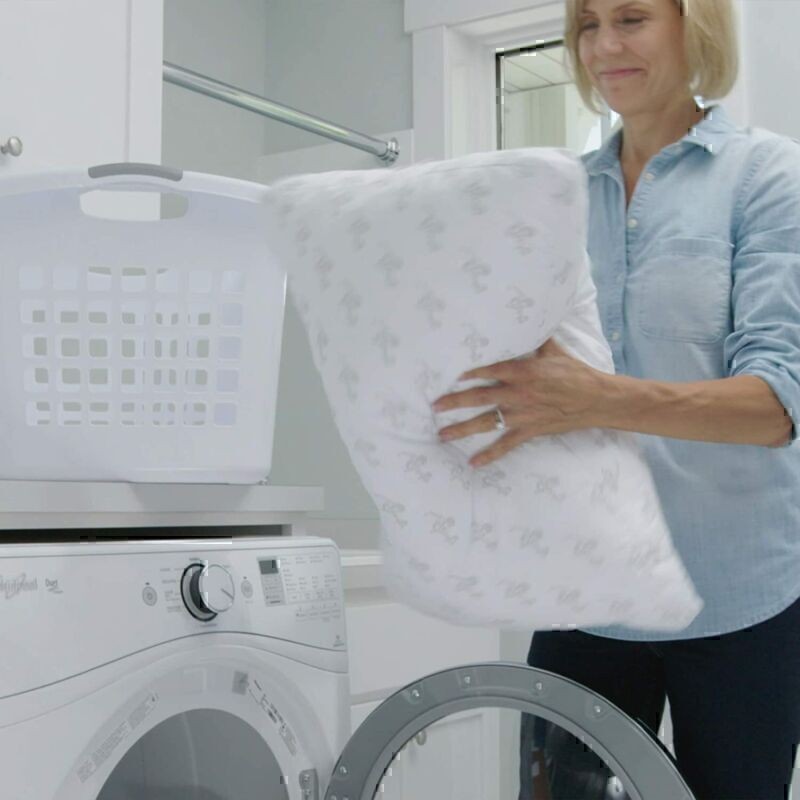 Adjustable Bed Pillow w/ Interlocking Fill Machine Washable Soft Sleeping Pillow gallery