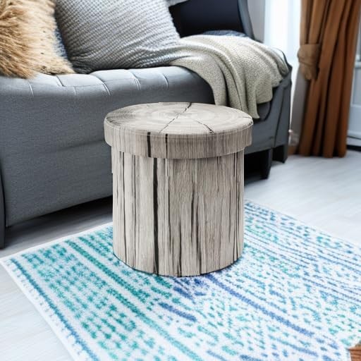 Tree Stump Stool, Storage Ottoman 15 Inch Fake Tree Stumps Log Stool Storage, gallery