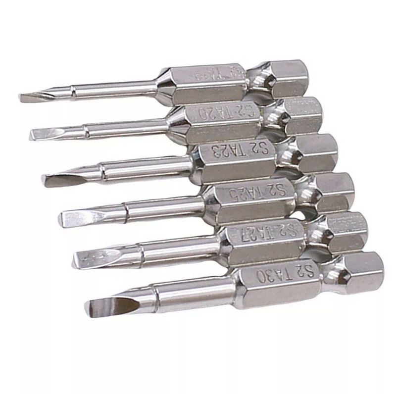 6PCS Triangle Head Security Screwdriver Tool Triangular for Bit Toys 1/4" 50mm U gallery