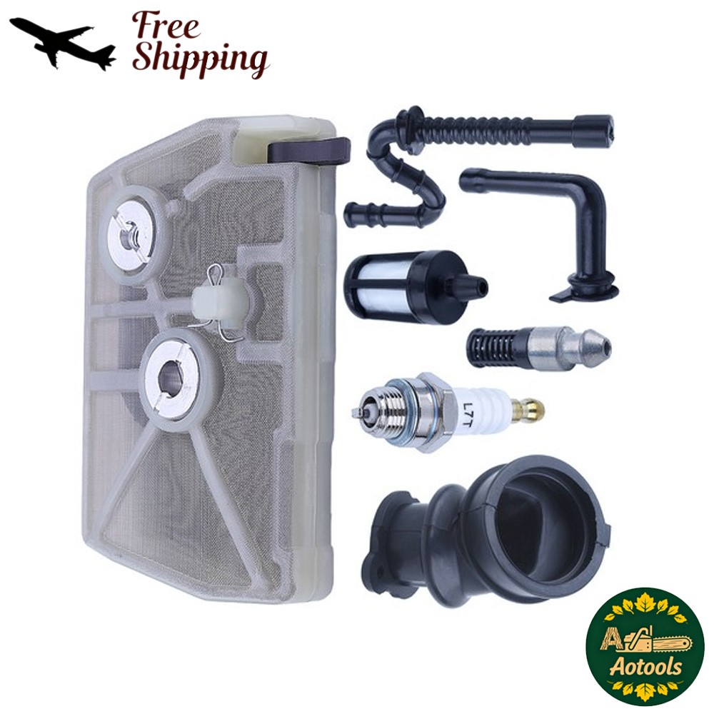 Air Filter Spark Plug Oil Line For Stihl 028AV 024 026 MS240 1121 120 1625 New gallery