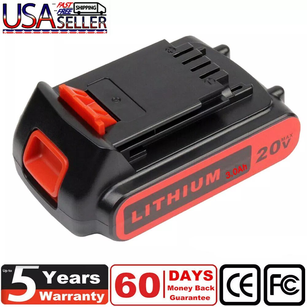 Battery Replacement For Black Decker 20V 20Volt Lithium LBXR20 LB2X3020 LB20 gallery