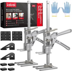 Labor Saving Arm Jack, 2 Pack Stainless Steel 15.6 Inch Construction Jack