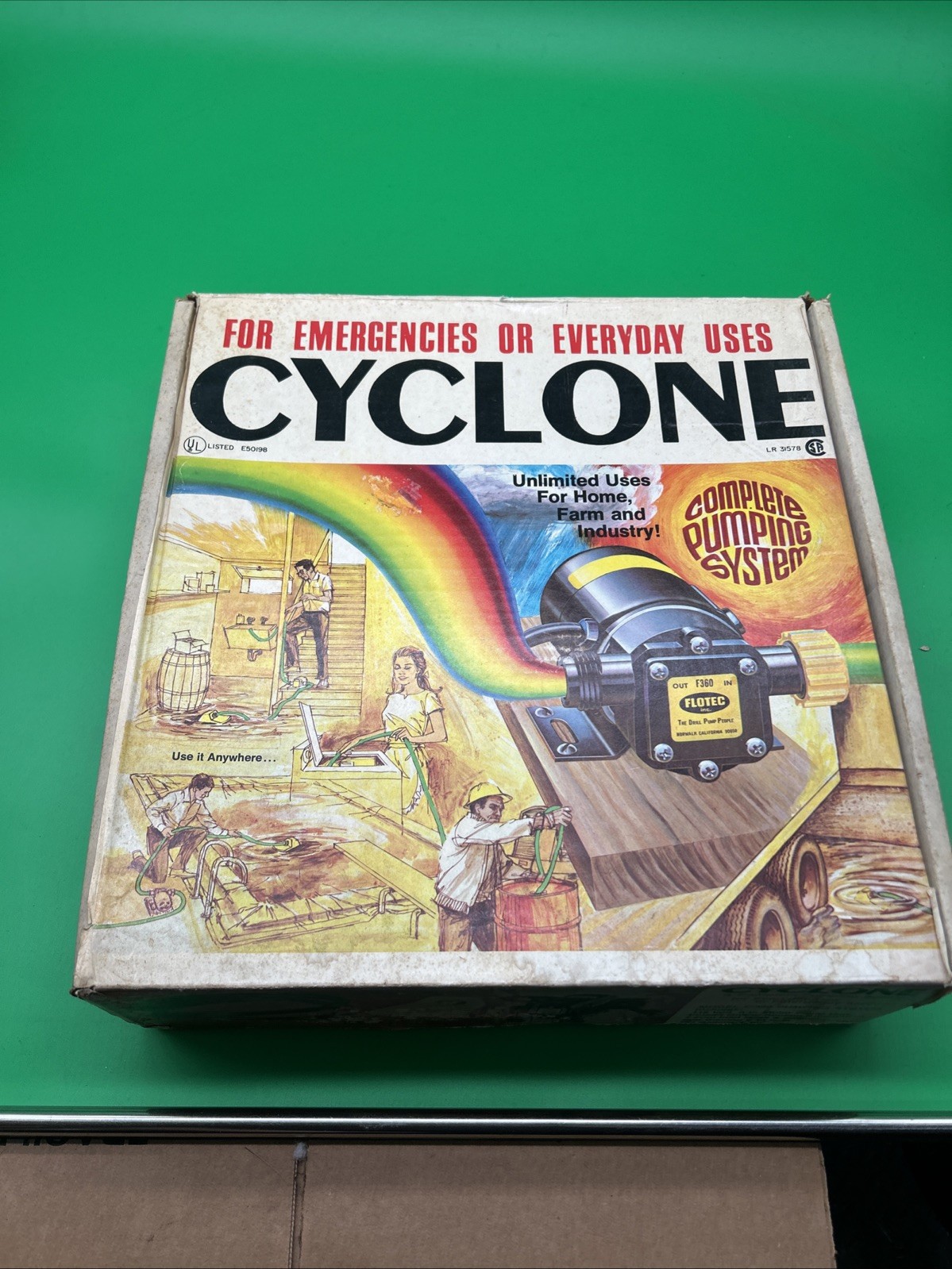 vintage Flotec Cyclone Compact Utility Water Pumping System Nos gallery