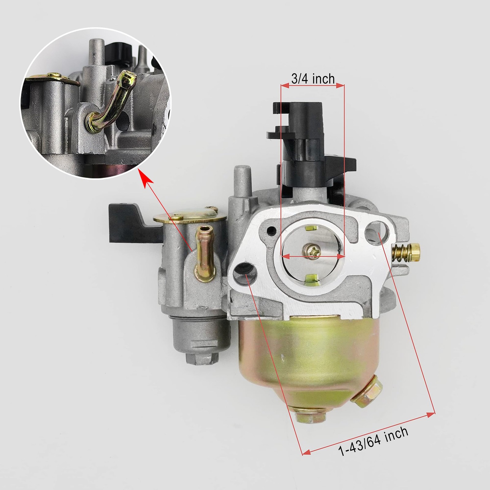 Carburetor 19mm Manual Choke Fuel Filter 200cc 212cc 6.5hp for Mini Bike Go Kart gallery