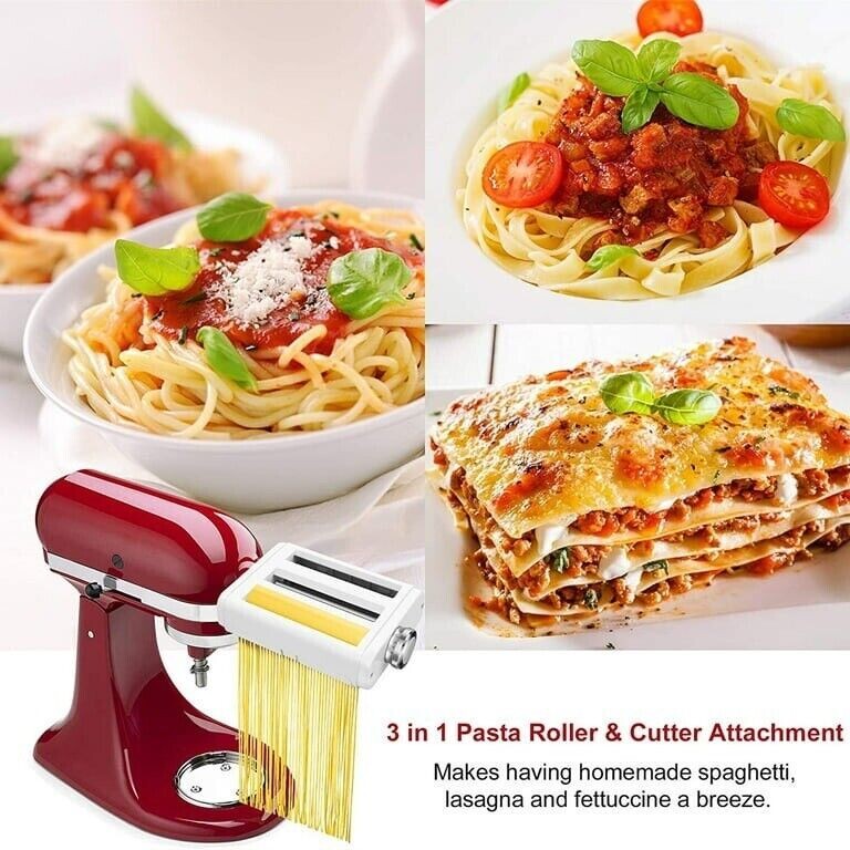 Pasta Maker Attachment for KitchenAid Stand Mixers 3 in 1 Set Includes Pasta ... gallery