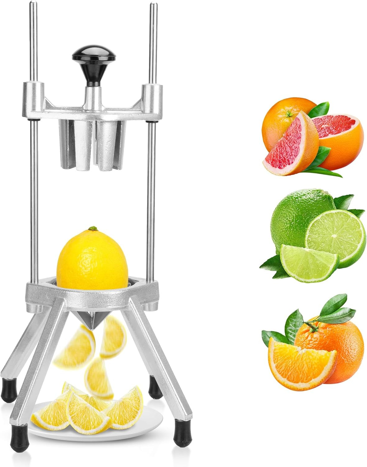 WICHEMI Commercial Easy Wedger 8 Section Lemon Slicer Lime Cutter Stainless Stee gallery