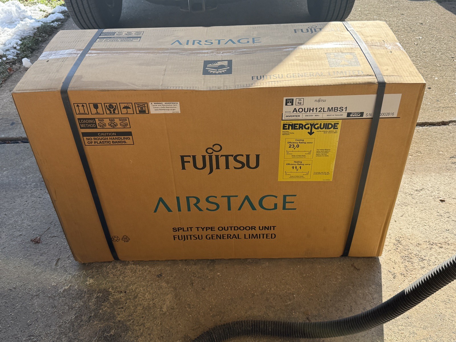 Fujitsu AOUH12LMBH1 Mini Split 12000 BTU Heat Pump Outdoor Unit NEW gallery