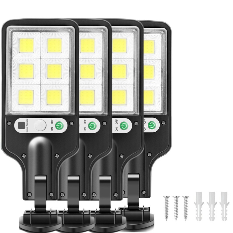 LED Solar Light Motion Sensor 3 Modes Flood Lamp Outdoor Street Wall Yard Garden gallery