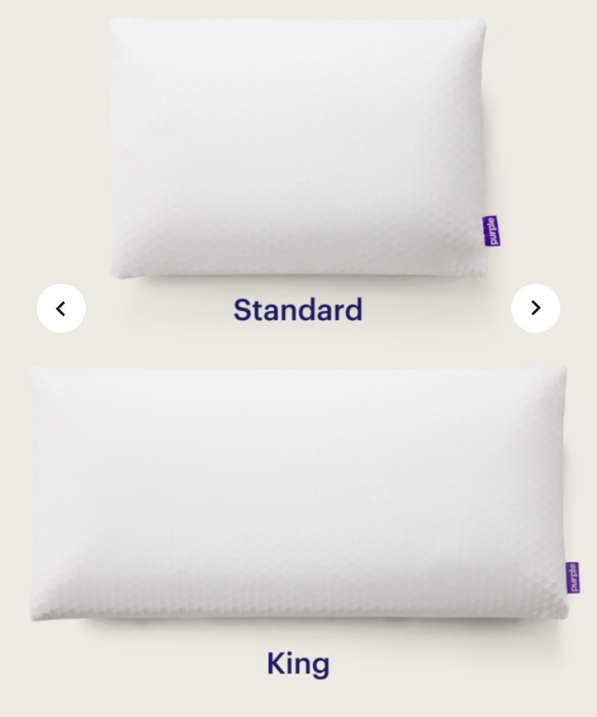 purple harmony pillow standard medium(open Box ) gallery