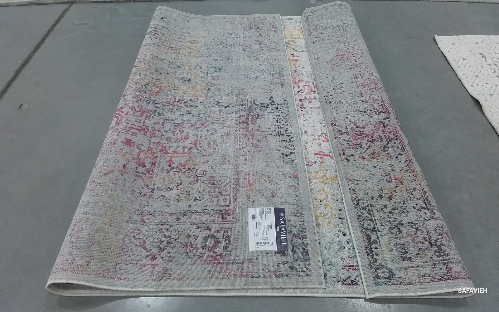 IVORY / FUCHSIA 6'-7" x 9'-0" Back Stain Rug, Reduced Price 1172798137 EVK256Q-6 gallery