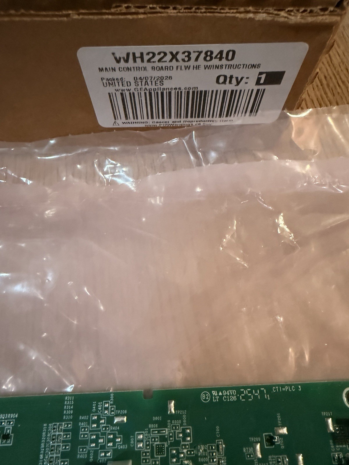 GENUINE OEM GE Washer Main ControlBoard WH22X37840 gallery