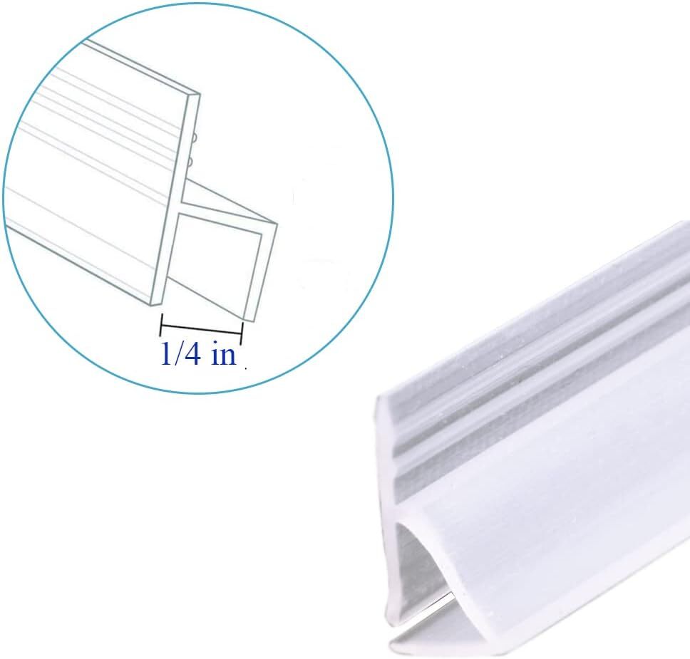 1/4'' Frameless Shower Door Bottom Seal–Stop Shower Leaks , Create Water Barrier gallery