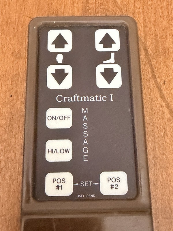 Craftmatic 1 wired Remote Control for Adjustable Bed Base No Cord gallery