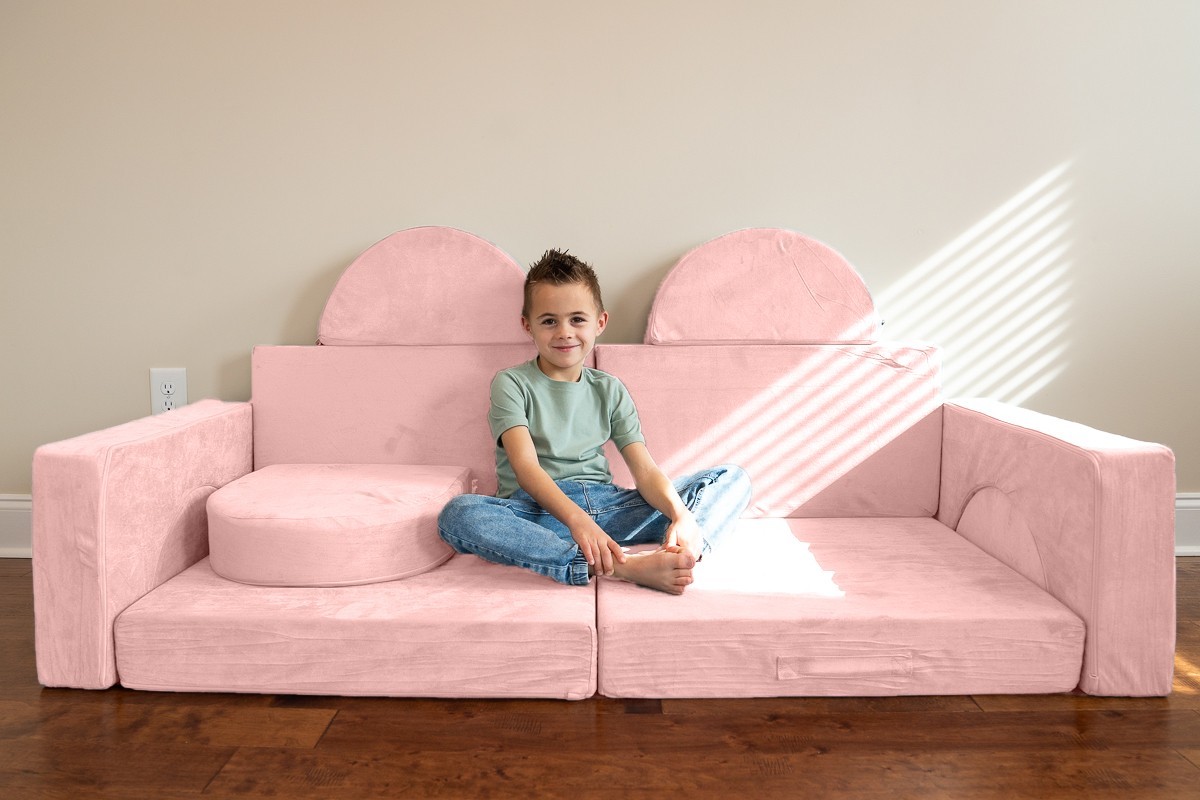 Kids Couch Sofa Toddler Modular Building Fort and Play Set Foam (14-Pieces) gallery