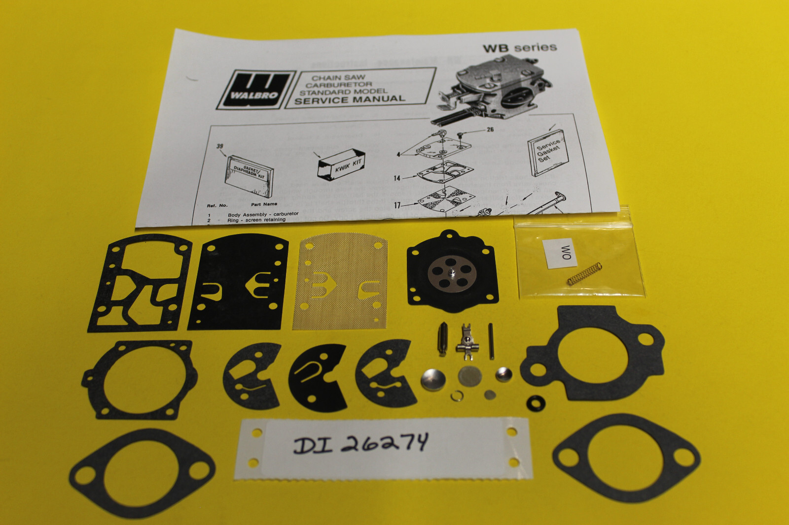 Showa Yamaha Kart KT100SEC Engine Carburetor Walbro WB20 WB21 Carb Kit gallery