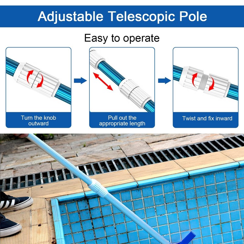 Pool Telescoping Pole Cam Lock Replacement 2pc, EZ for Telescopic gallery
