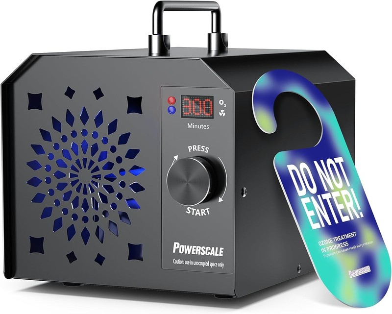 High-Efficiency Ozone Machine: 90,000mg/h Output for Safe Odor Removal - Black gallery