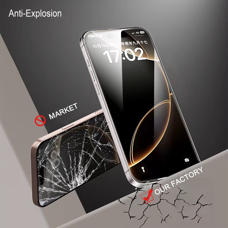 2 Pack Privacy Tempered Glass Screen Protector Kit for iPhone 15 & 16 Series gallery