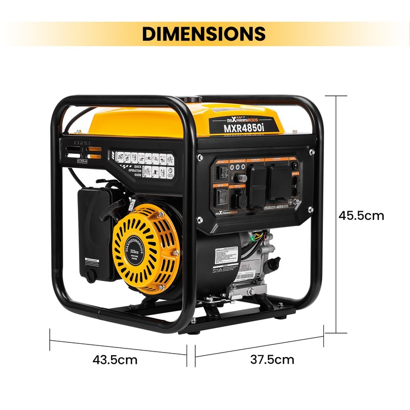 Quiet 72dB Generator 3500W Rated Power ECO Mode 3 Outlets EPA Certified gallery