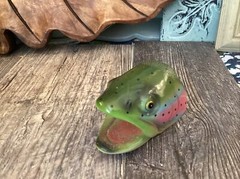 Rainbow Trout Napkin Holders Rustic Cabin Lodge Camp Fishing Dinnerware FISH