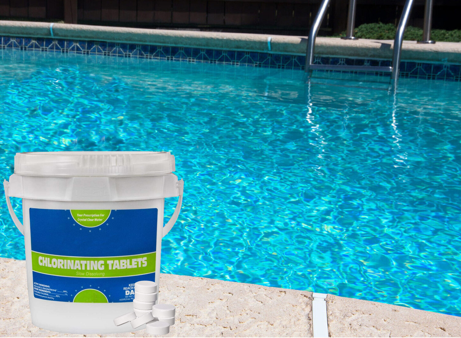 3" Dissolving Stabilized Trichlor Chlorine Swimming Pool Tablets - Various Size gallery