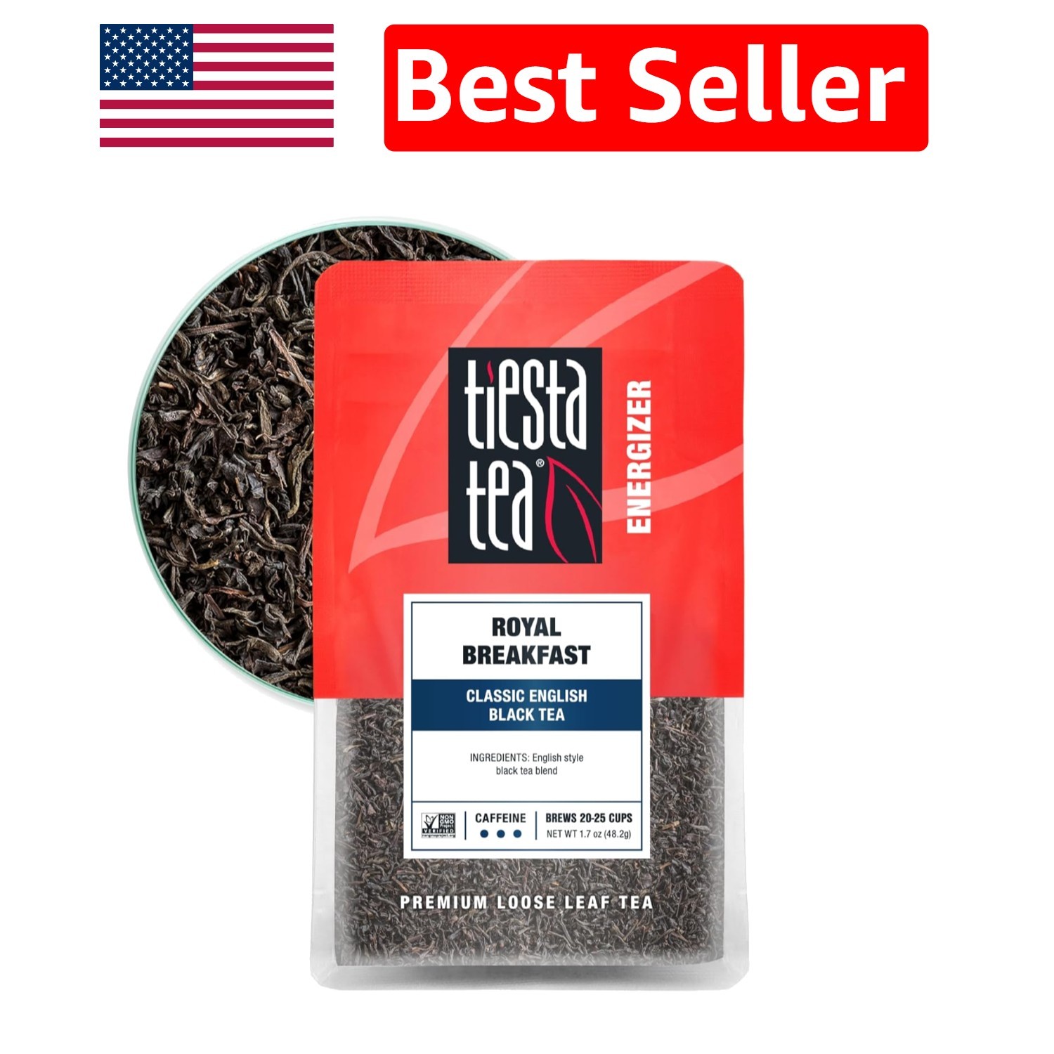 Royal Breakfast Loose Leaf Tea, Rich Malty Flavor in Resealable Pouch - 1.7 Oz gallery
