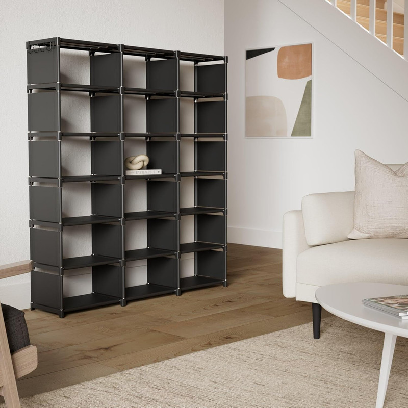 Extra Large 18-Cube Bookcase - DIY Storage Organizer for Home & Office gallery