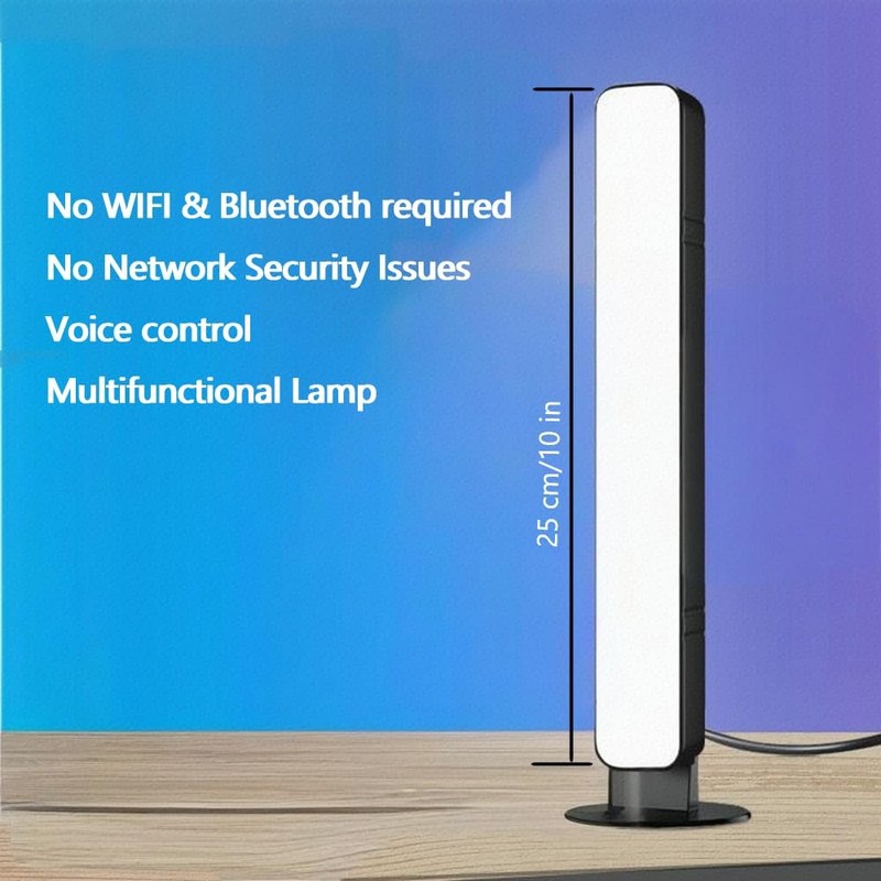 USB Voice Control Table Lamp Without WiFi, Sound Activated Desk Lamp Internet... gallery