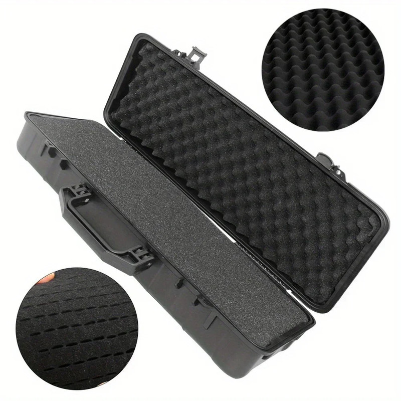 6 Sizes Black Hard Shell PP Toolbox Shockproof Portable Tool Storage Case gallery